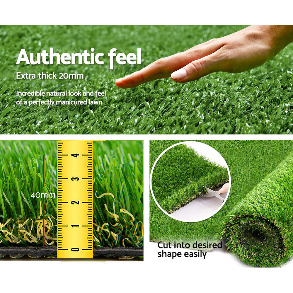 Primeturf Artificial Grass 40mm x 2m x 5m 4-coloured