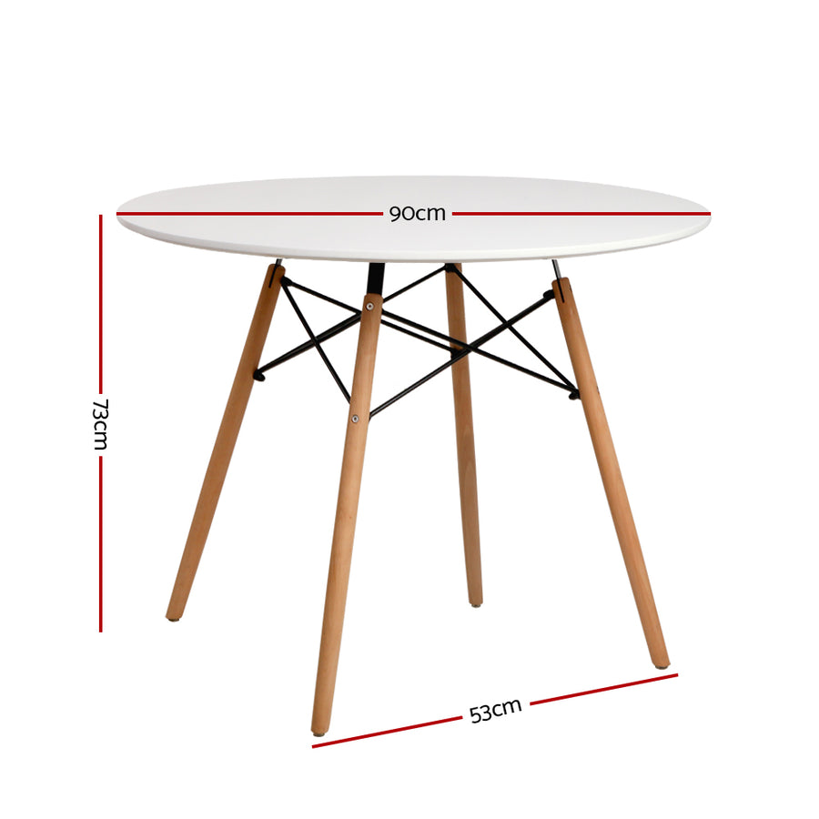 Artiss Dining Table Round 4 Seater