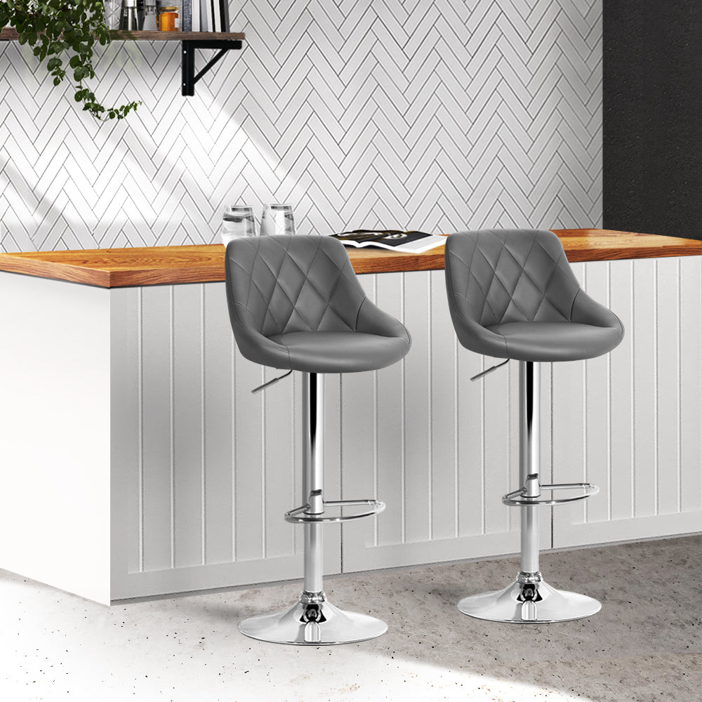 Artiss Set of 2 Gas Lift Bar Stools