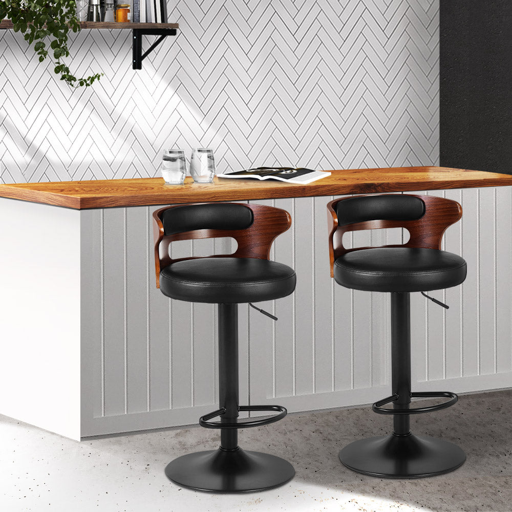 Artiss Set of 2 Grandeur Gas Lift Bar Stools