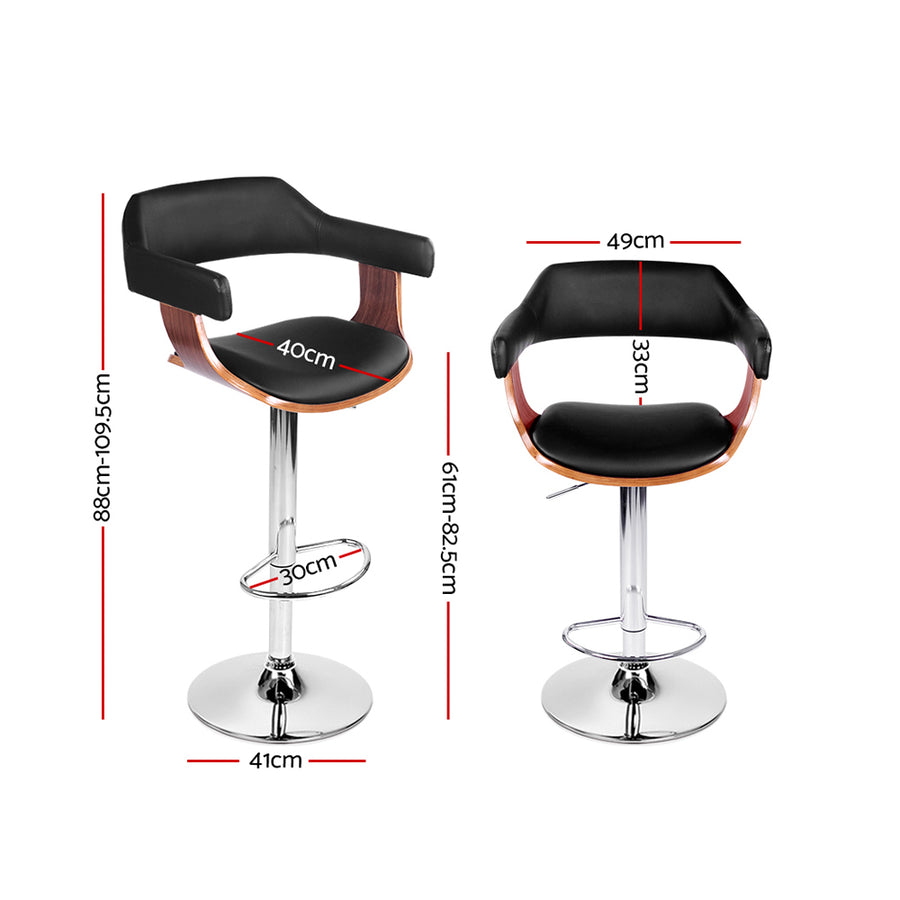 Artiss Set of 2 Selina Gas Lift Bar stools