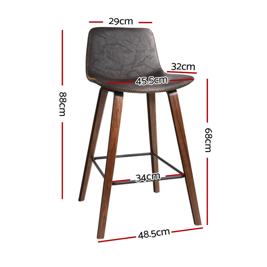 Artiss Set of 2 Bentwood Bar Stools