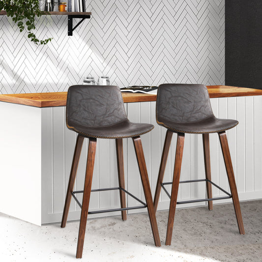 Artiss Set of 2 Bentwood Bar Stools