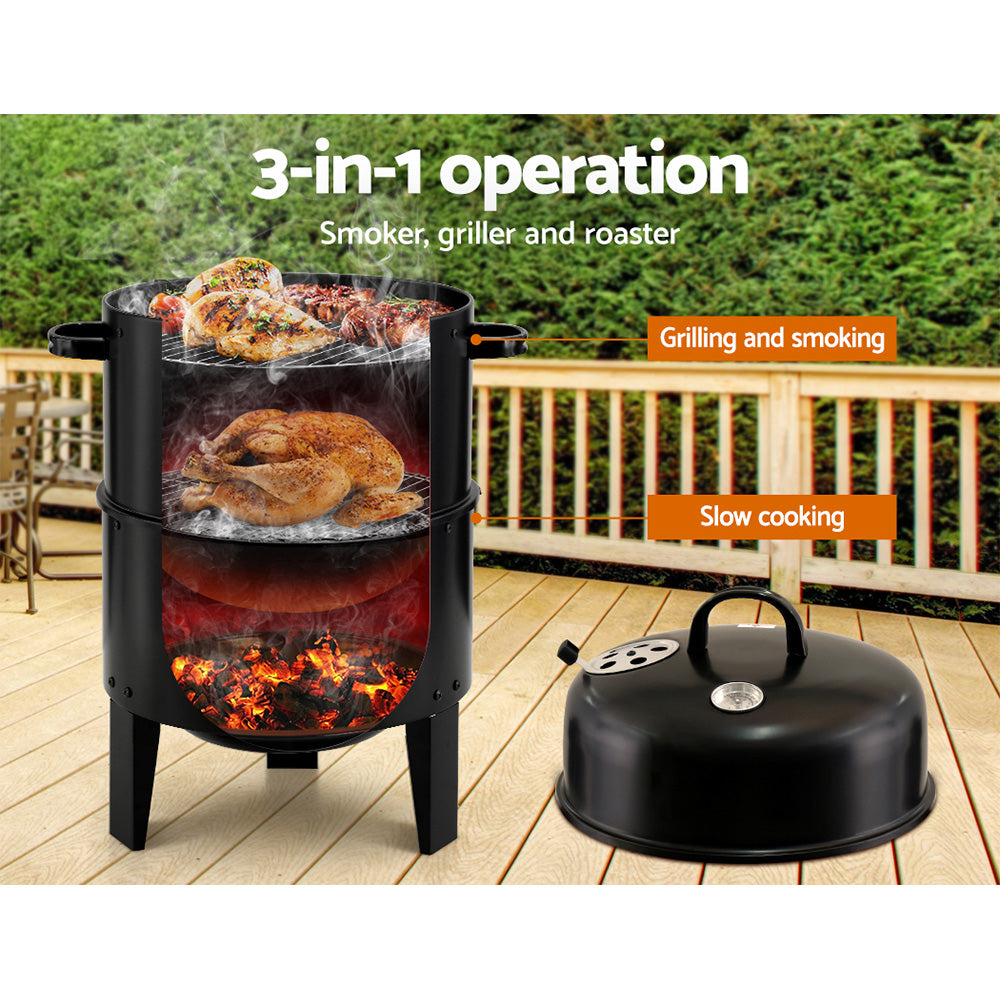 Grillz 3-in-1 BBQ Smoker