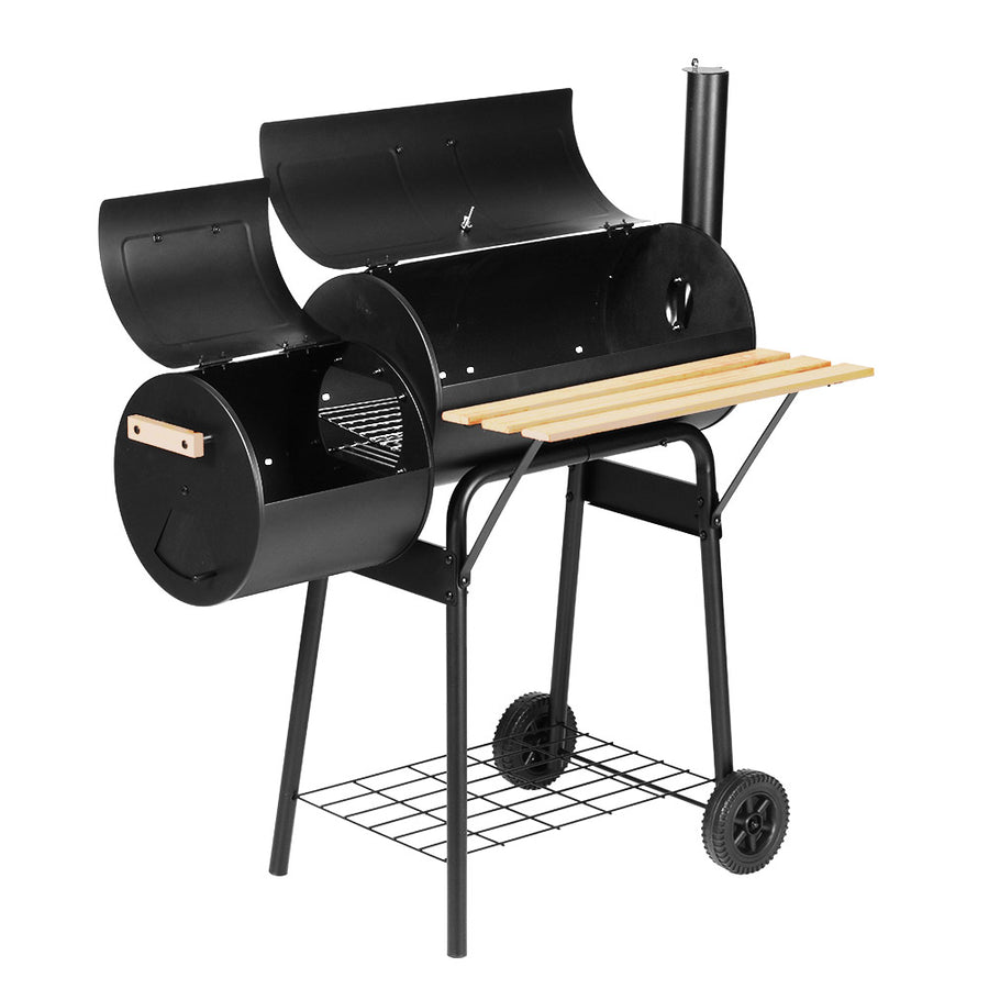 Grillz 2-in-1 Offset BBQ Smoker