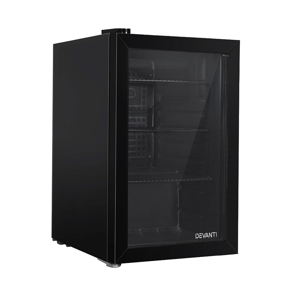 Devanti 70L Glass Door Wine and Beverage Fridge