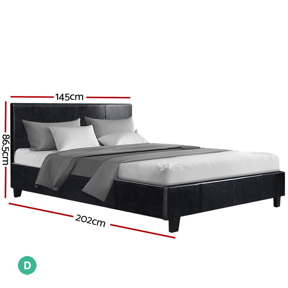 Artiss Neo Double Bed Frame - Black