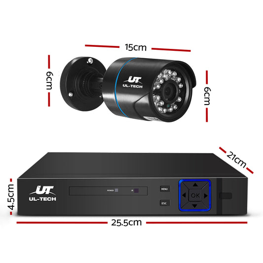 UL-Tech CCTV 2TB 8CH DVR 1080P 4 Camera Set