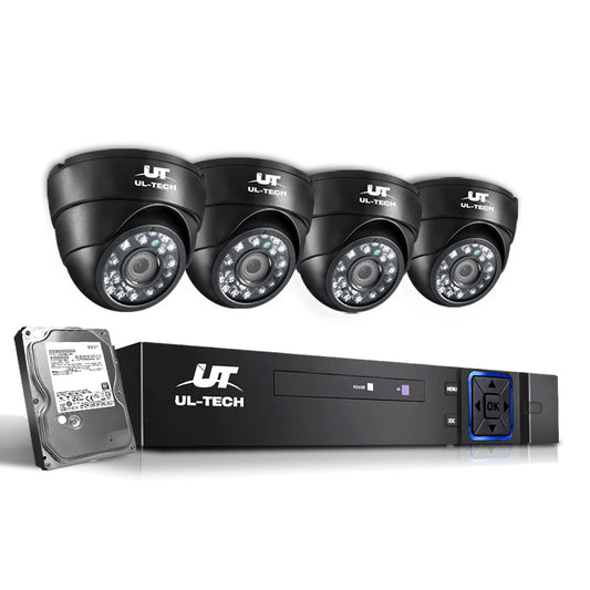 UL-Tech CCTV 2TB 8CH DVR 1080P 4 Camera Set