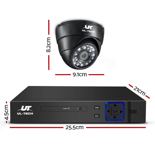 UL-Tech CCTV 2TB 8CH DVR 1080P 4 Camera Set