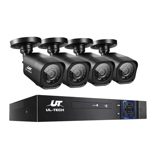UL-TECH 8CH 4 Camera DVR CCTV Security System