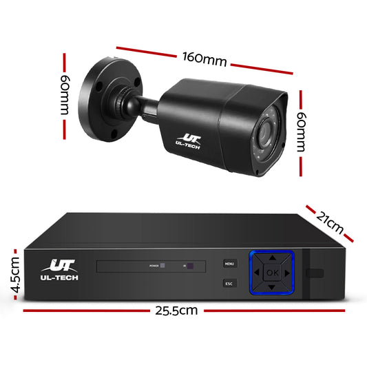 UL-Tech CCTV 2TB 8CH DVR 1080P 4 Camera Set