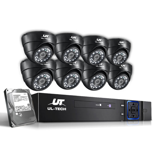 UL-Tech CCTV 2TB 8CH DVR 1080P 8 Camera Set