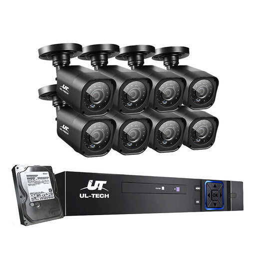 UL-tech CCTV Home Security System 8CH DVR 1080P