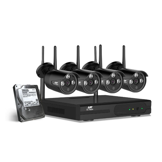 UL-tech CCTV  8CH WIFI 4 Bullet Camera Kit 1TB to 4TB HDD