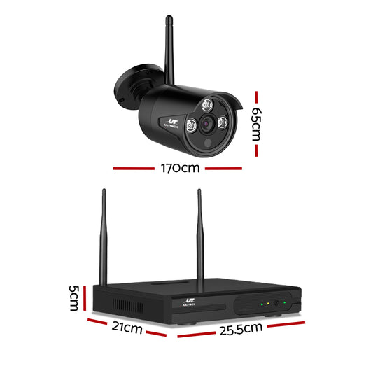 UL-tech CCTV  8CH WIFI 4 Bullet Camera Kit 1TB to 4TB HDD