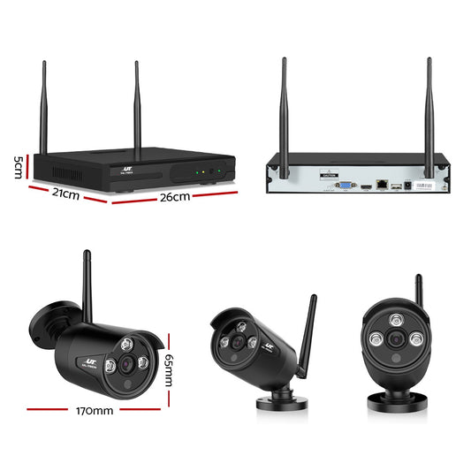 UL-tech CCTV Wireless Security 8CH 6 Bullet Cameras Kit 1TB