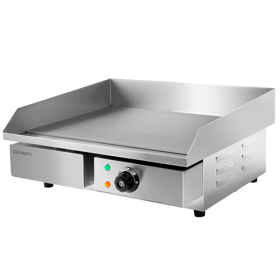 Devanti Commercial Electric Griddle - BBQ