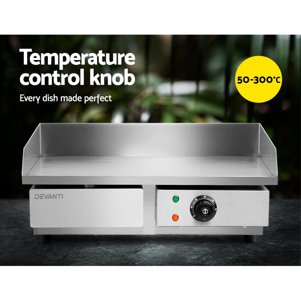 Devanti Commercial Electric Griddle - BBQ