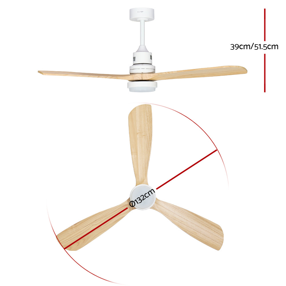 Devanti 52'' Ceiling Fan with Light and Remote