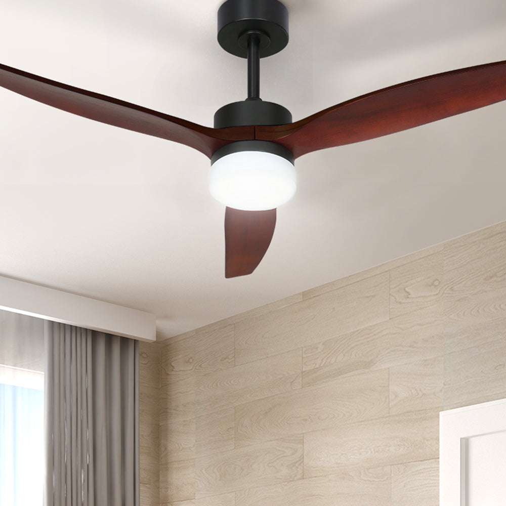 Devanti 52'' Dark Wood 3 Blade Ceiling Fan