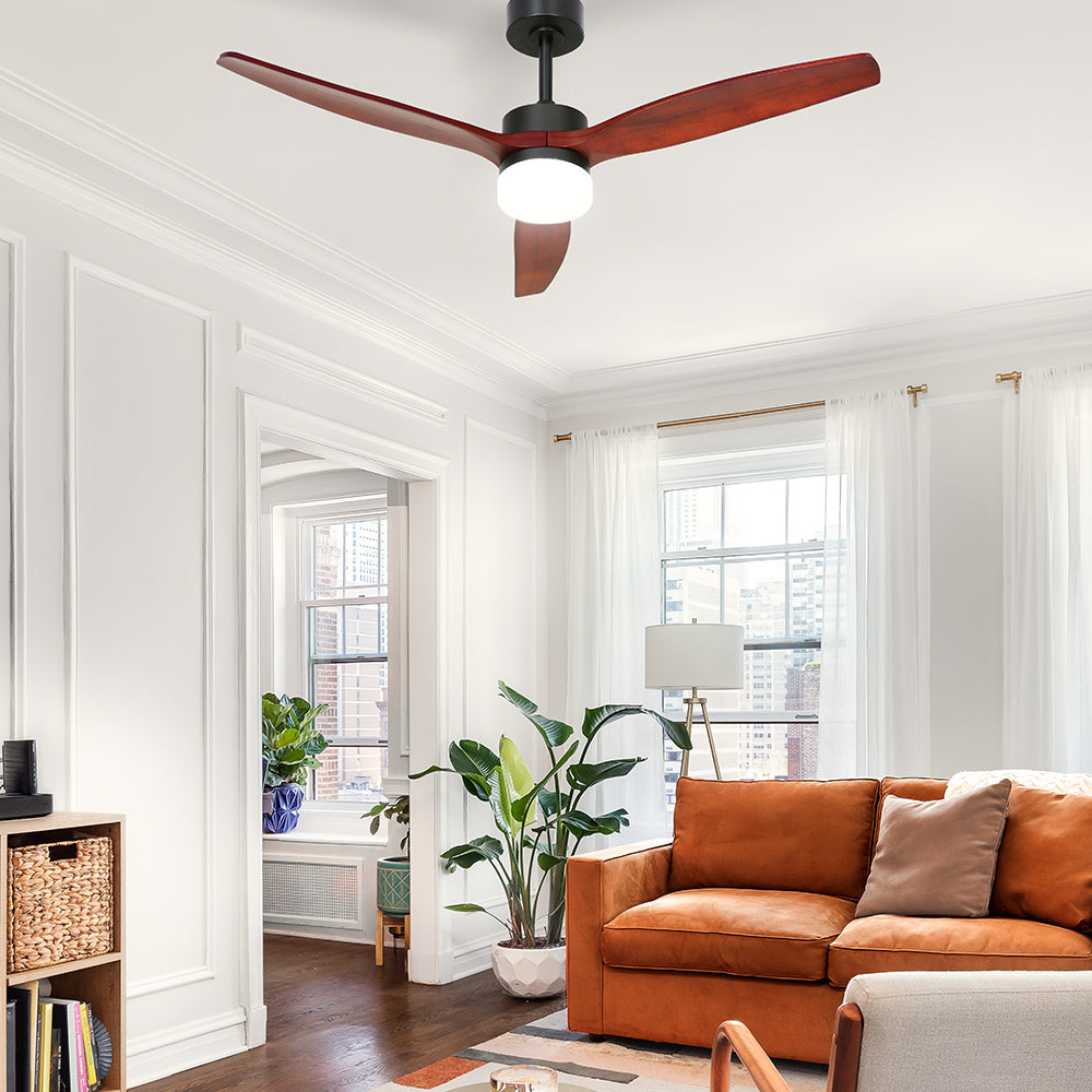 Devanti 52'' Dark Wood 3 Blade Ceiling Fan