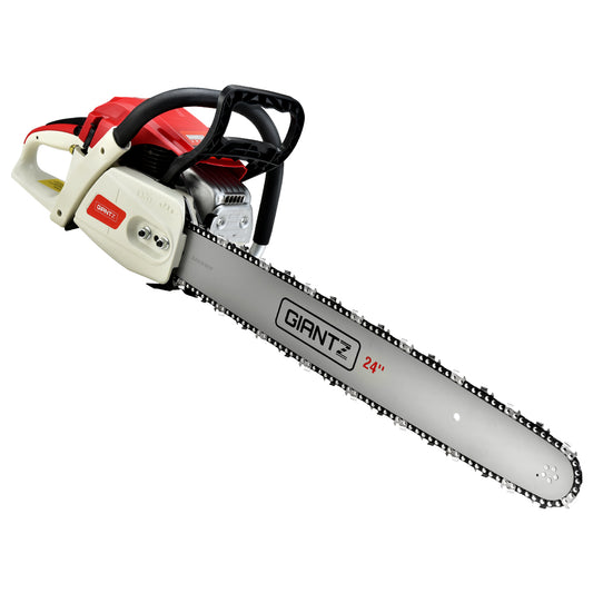 Giantz 88cc Chainsaw E-Start 24" Bar
