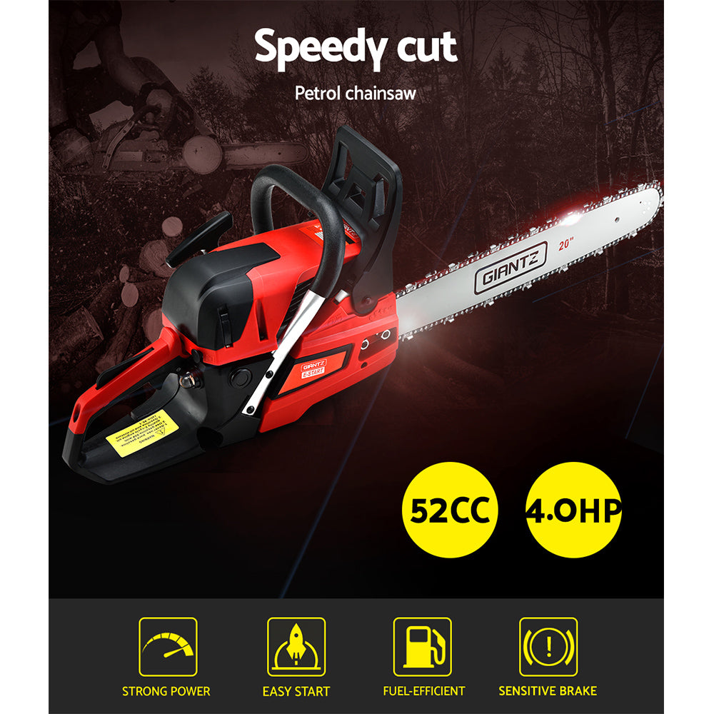Giantz 52 CC Chainsaw E-Start