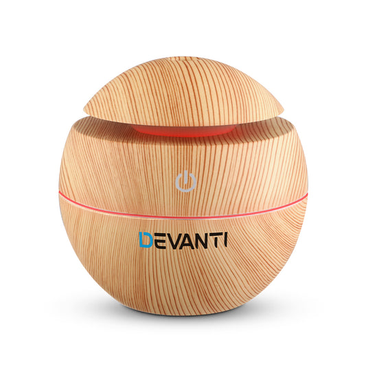 Devanti 130ml Aromatherapy Diffuser - Whisper-Quiet & 7-Color Light