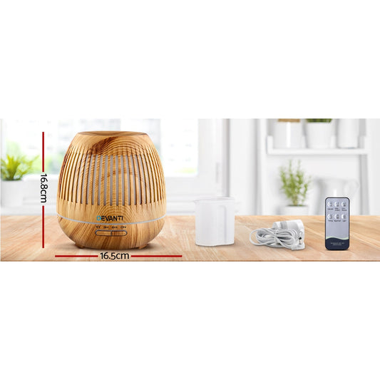 Devanti Aroma Diffuser - 7 Colour LED Light & Humidifier 400ml