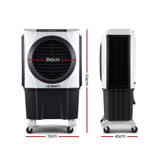 Devanti 4-Function Evaporative Cooler - 60L for Large Rooms