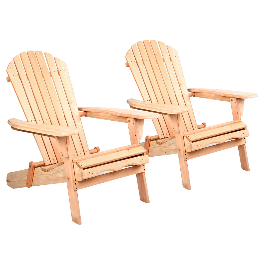 Gardeon Set of 2 Chairs Adirondack Style