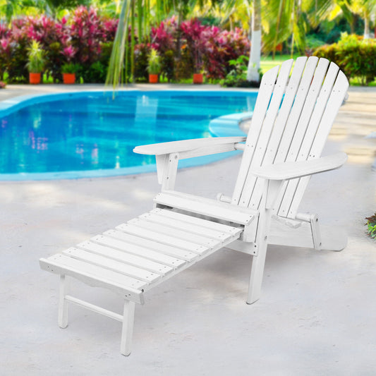 Gardeon Adirondack Beach Chair - White
