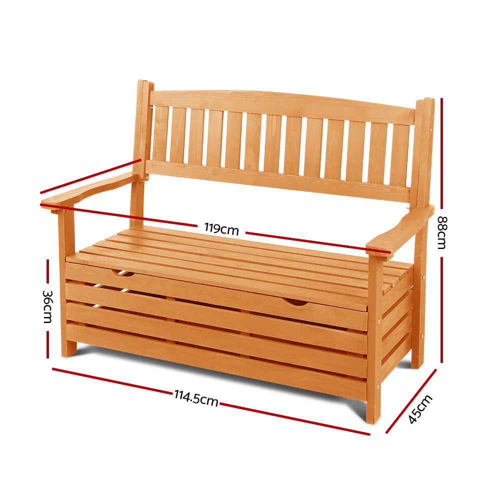 Gardeon Wooden Bench with Storage Box