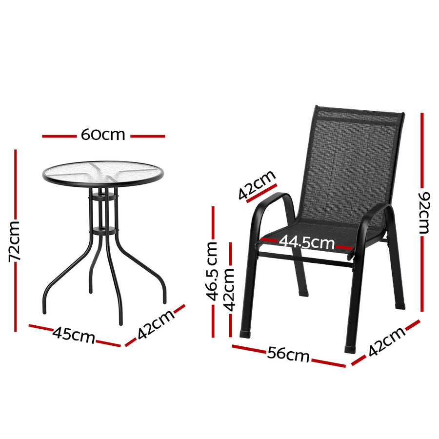 Gardeon 3 Piece Bistro Setting