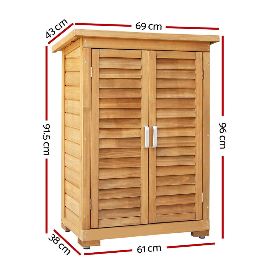 Gardeon Fir Wood Storage Cabinet