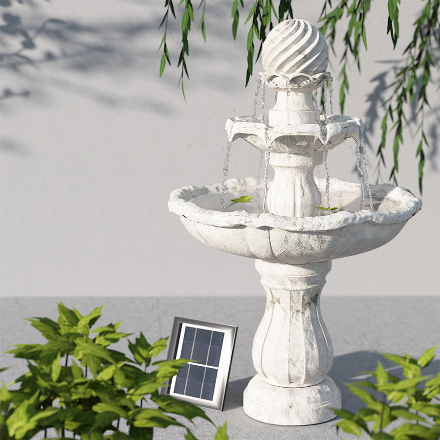 Gardeon 3 Tier Solar Fountain Bird Bath