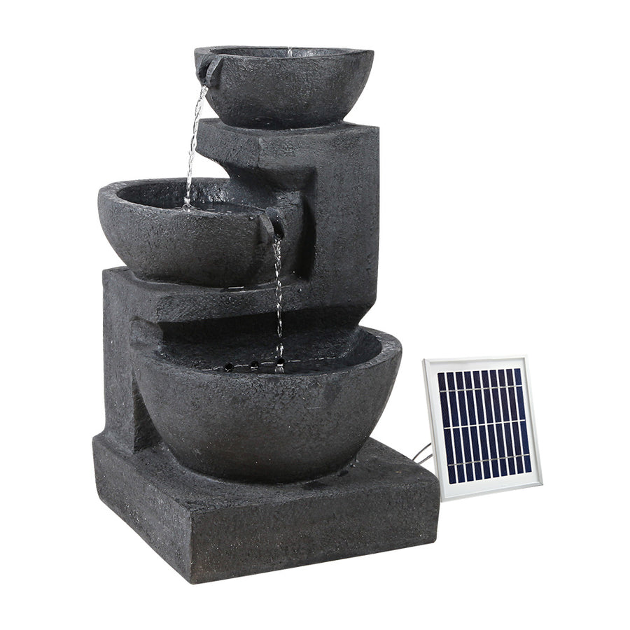 Gardeon 3 Tier Solar Fountain with LED Lights