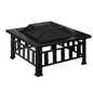 2 in 1 Fire Pit BBQ  embossed stone finish