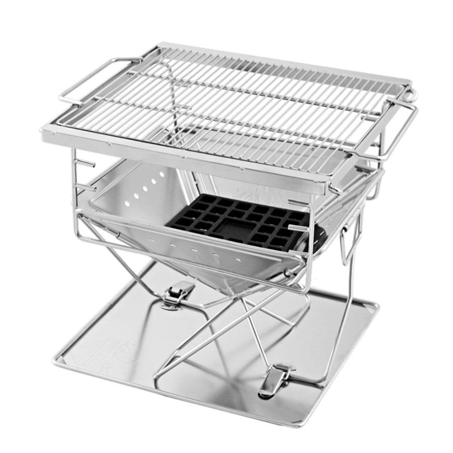 Grillz Portable Folding Stainless Steel BBQ