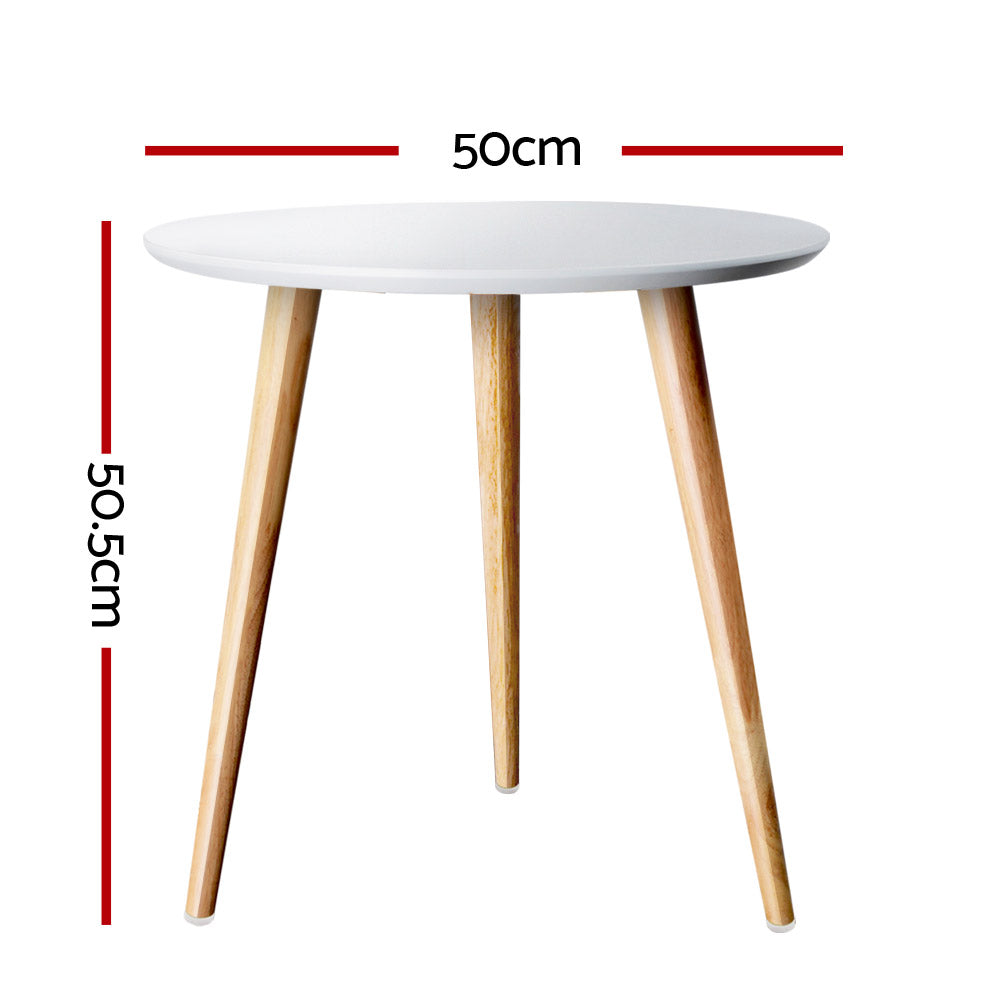 Artiss Round Coffee Table Scandinavian Style