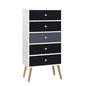 Artiss Scandinavian 5 Drawer Tallboy