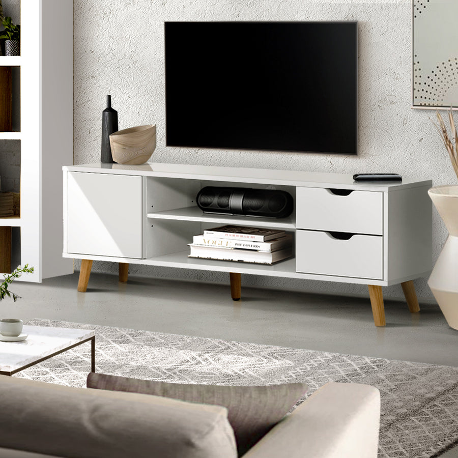 Artiss TV Entertainment Scandinavian Style 120cm White