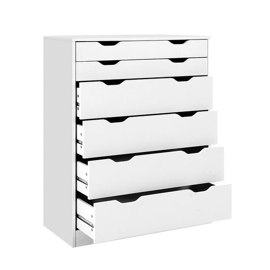Artiss Tallboy - 6 Drawers - Particle Board & Melamine