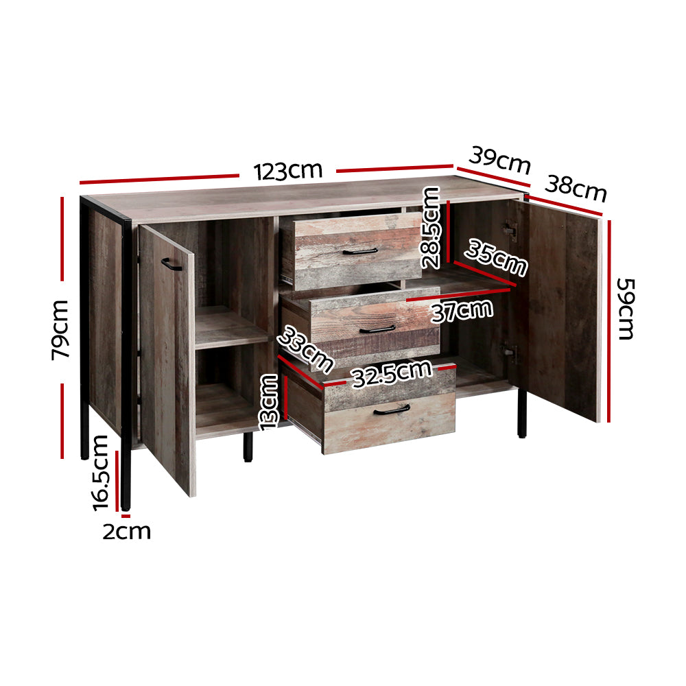 Artiss Buffet Sideboard Rustic Wood Look