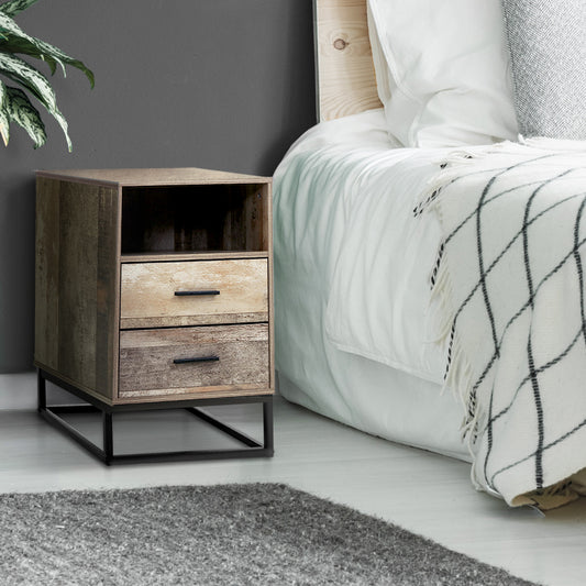 Artiss Bedside Table Wood Coloured Finish