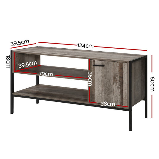 Artiss TV Entertainment Unit Industrial Rustic 124cm