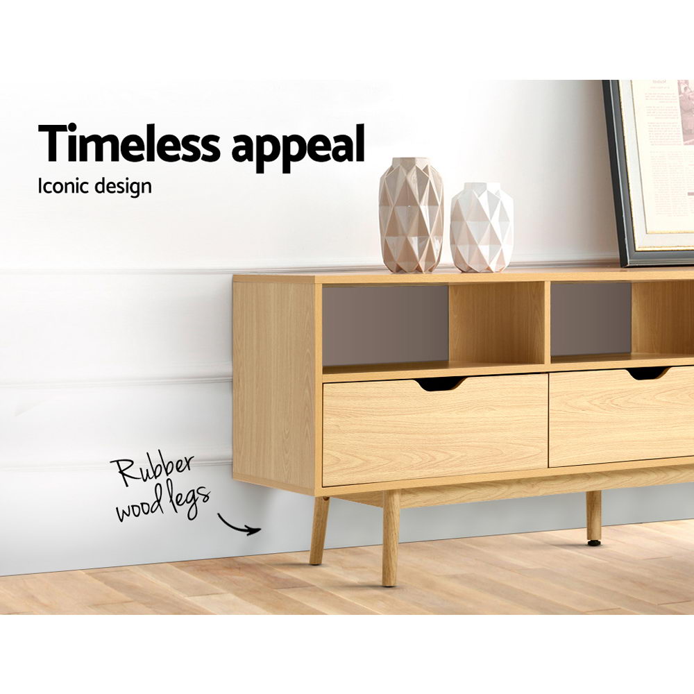 Artiss Entertainment Unit Natural Finish 160cm