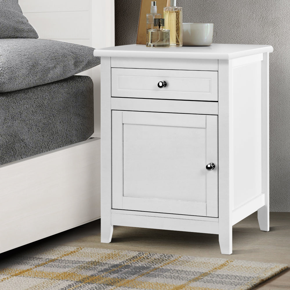 Artiss Gustav Bedside Table White