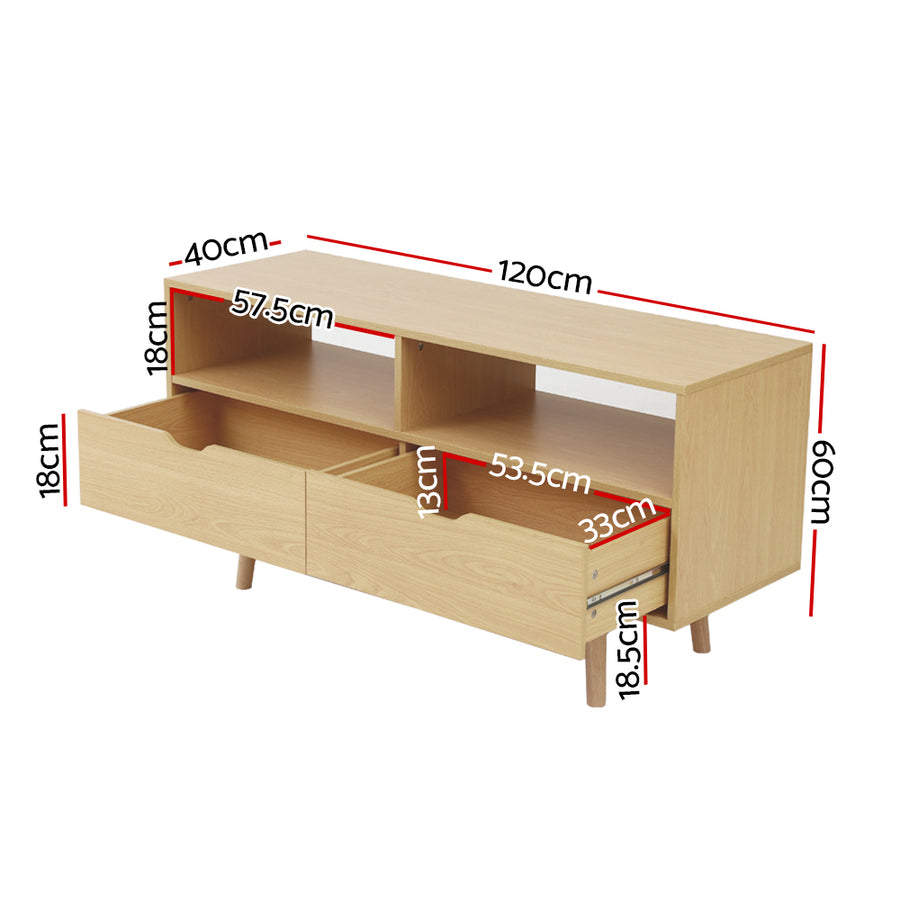 Artiss Scandinavian Style TV Entertainment unit 120cm